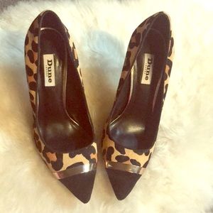 Leopard Calf Hair Stilettos